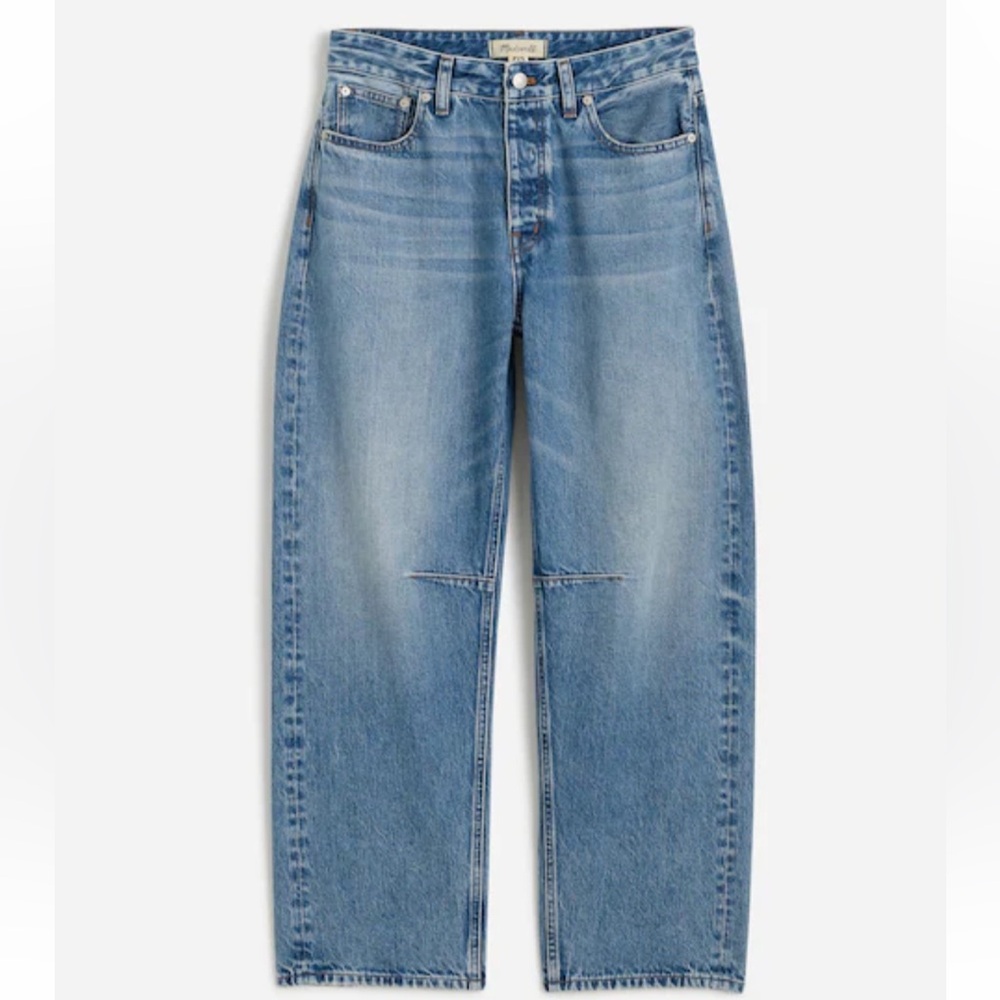 Madewell The Curvy Darted Barrel-Leg Jean, NWOT